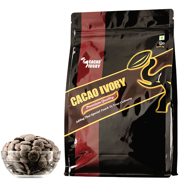Cacao Ivory Dark Chocolate Compound Buttons 1kg