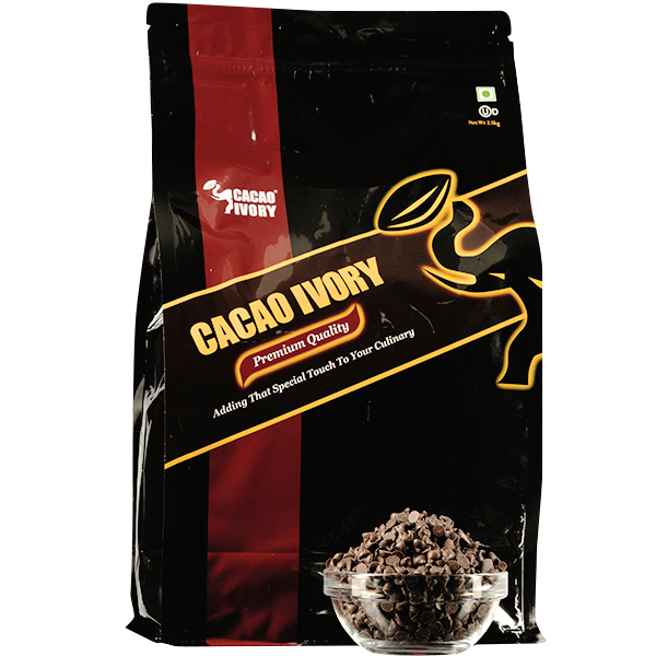 Cacao Ivory Dark Chocolate Compound Chips 2.5kg