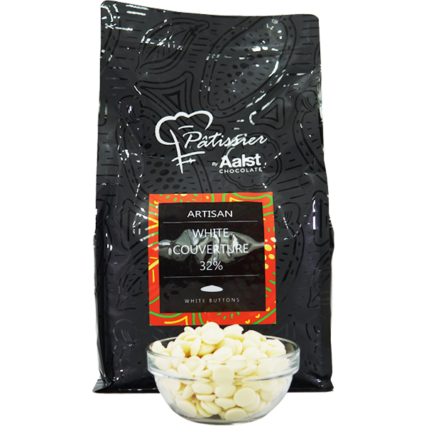 Patissier 32% White Chocolate Buttons 2.5 kg